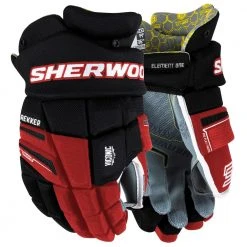 Sher-Wood Rekker Element One Hockey Gloves - Senior -Shock Doctor Popular Shop sher wood rekker element one hockey gloves senior black red white