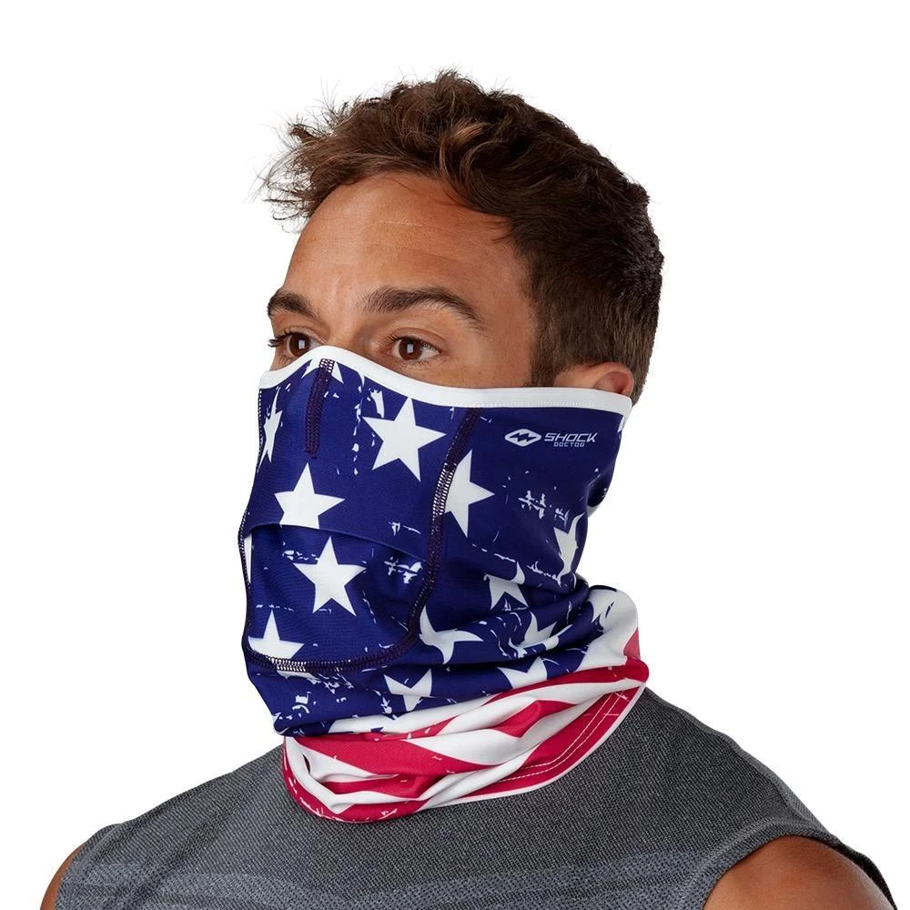 Shock Doctor Play Safe Gaiter - Print Graphic Shock Doctor Play Safe Gaiter - Print Graphic -Shock Doctor Popular Shop shock doctor play safe gaiter print graphic stars and stripes
