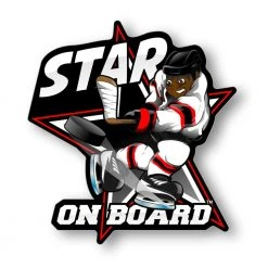 Star on Board Boy - Player -Shock Doctor Popular Shop star on board boy player white red